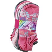 Wholesale - 10pk CG SOFT FLORAL NS SOCKS W/BONUS SIZE 6-8, UPC: 193159219154